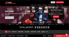 Desktop Screenshot of casinoadrenaline.com